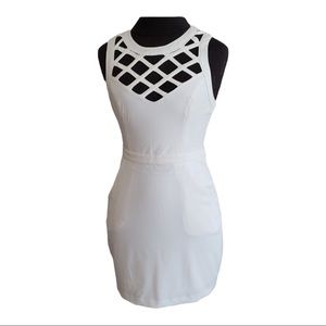 Ark & Co size pencil stretchy fitted Strapy Dress with Pockets